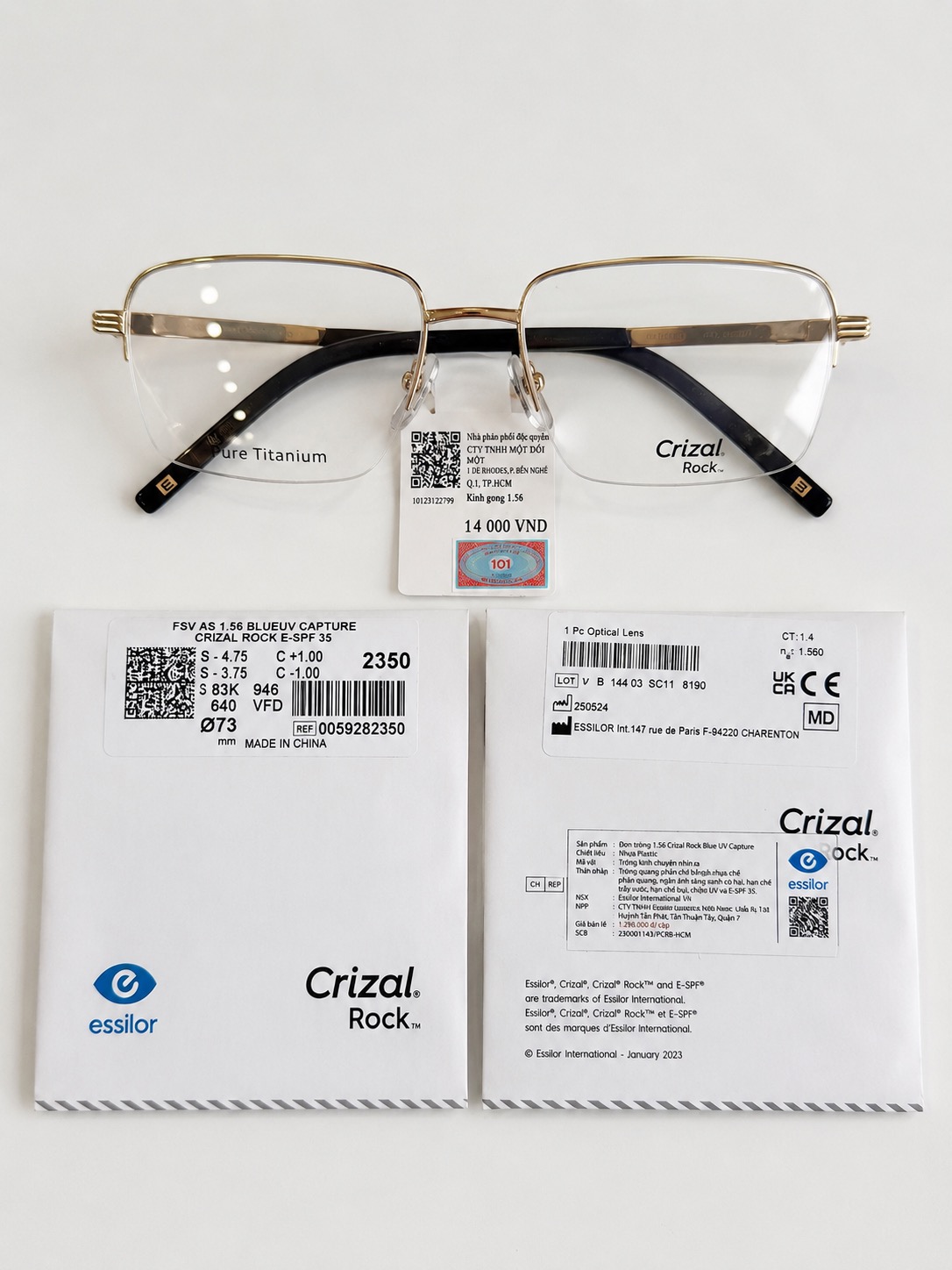 Tròng kính Crizal chống chói