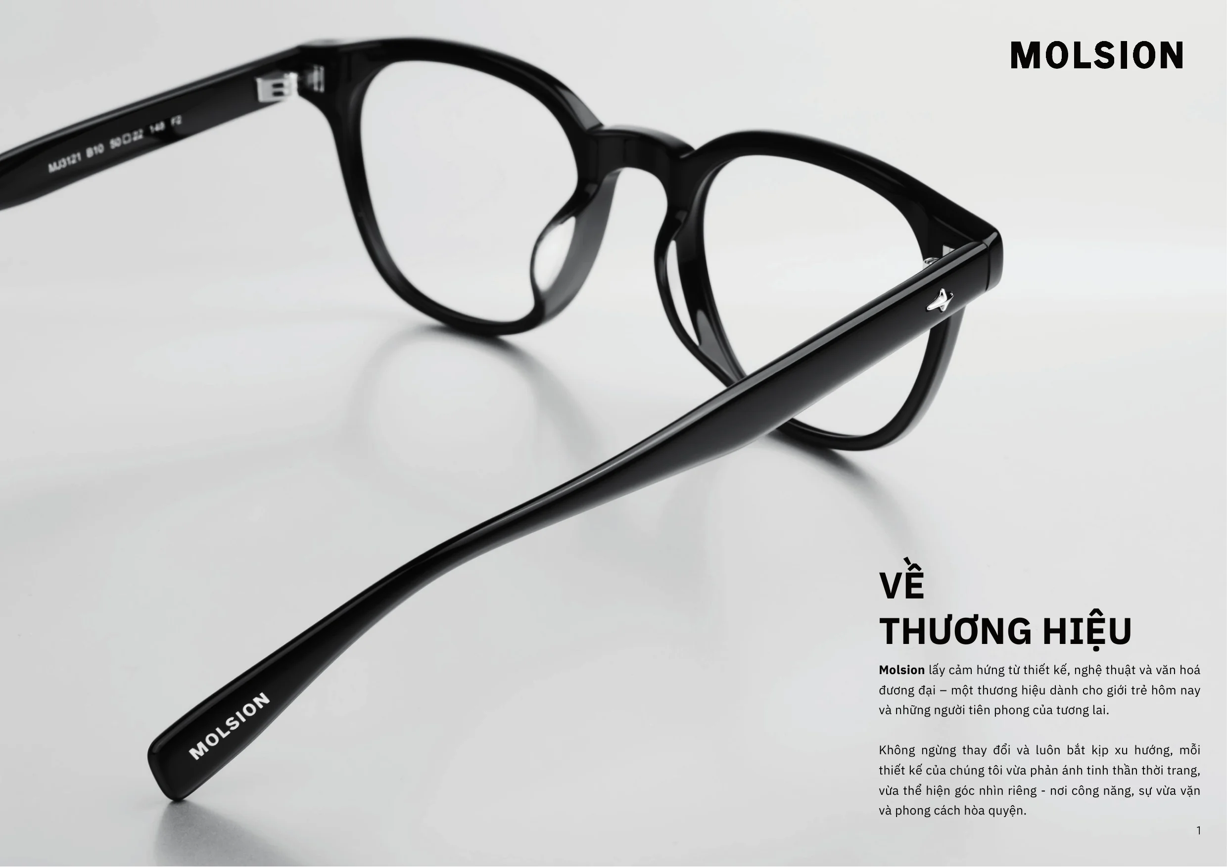 Trang catalogue Molsion SS26 số 2 — gọng kính Xuân/Hè 2026 tại Mắt Kính Ánh Sáng Việt