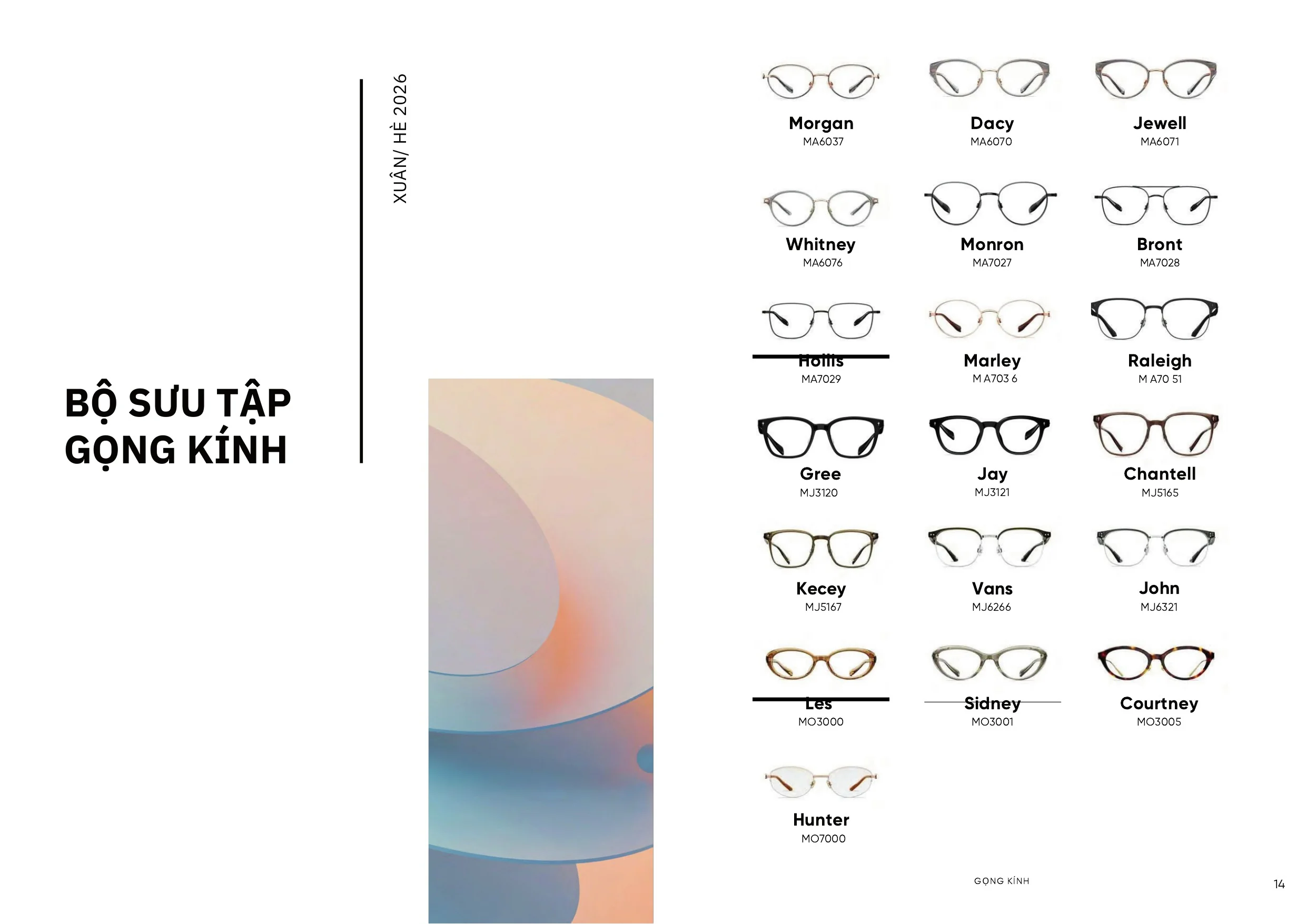 Trang catalogue Molsion SS26 số 15 — gọng kính Xuân/Hè 2026 tại Mắt Kính Ánh Sáng Việt