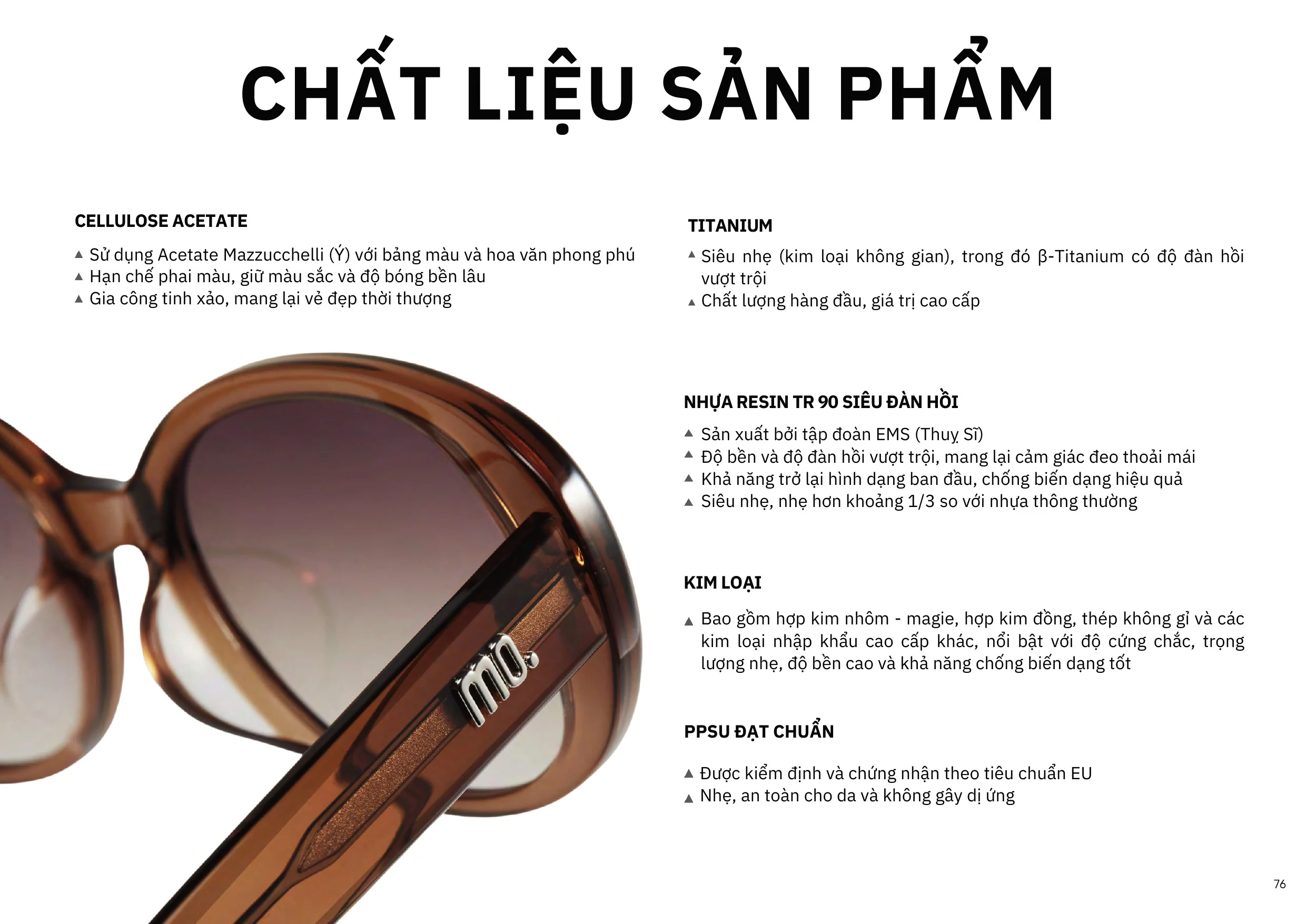 Trang catalogue Molsion SS26 số 77 — gọng kính Xuân/Hè 2026 tại Mắt Kính Ánh Sáng Việt